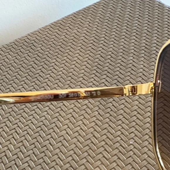 Celine Gold Frame Sunglasses with Brown Gradient Lenses